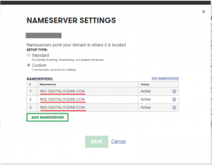 Add domain to hosting