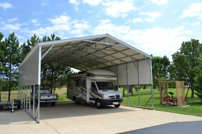 How to set up outdoor RV carport areas