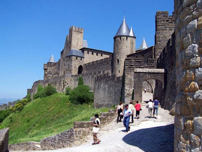 Carcassonne, France – a medieval walled city